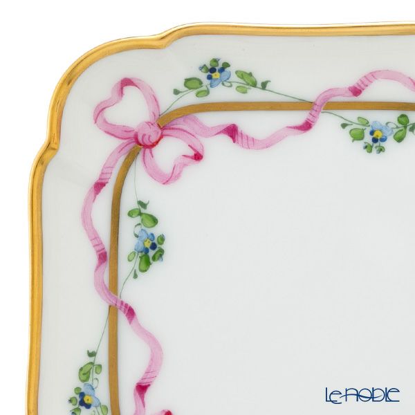 アウガルテン（AUGARTEN） ビーダーマイヤー リボン（6793） スクエアディッシュ 9×9cm（110）