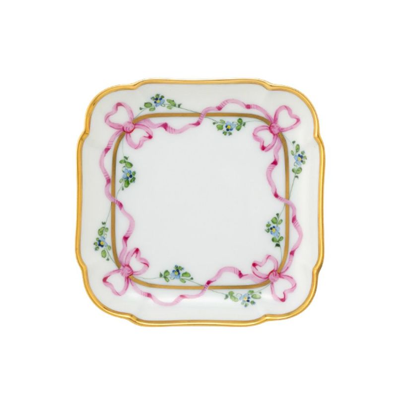 アウガルテン（AUGARTEN） ビーダーマイヤー リボン（6793） スクエアディッシュ 9×9cm（110）