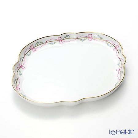 アウガルテン（AUGARTEN） ビーダーマイヤー リボン（6793） デジュネトレイ 36×32cm（050）