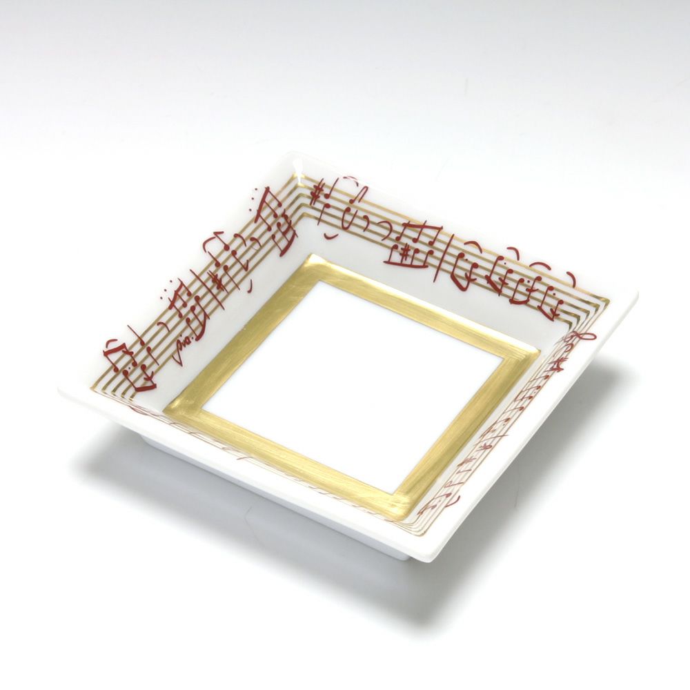 アウガルテン（AUGARTEN） ピアノソナタ310（6859） スクエアディッシュ 8×8cm（867）