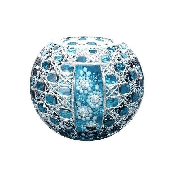 マイセン（Meissen） マイセンクリスタル 花瓶 アズーレ（ブルー） 140／18AZ