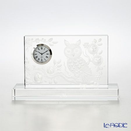 マイセン（Meissen） マイセンクリスタル クロック フクロウ（クリア） H11cm OWL Motiv 1