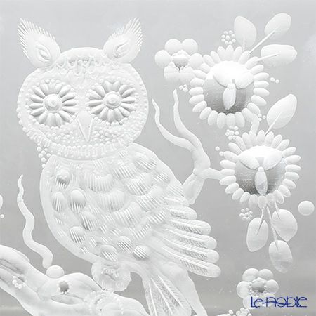 マイセン（Meissen） マイセンクリスタル クロック フクロウ（クリア） H11cm OWL Motiv 1