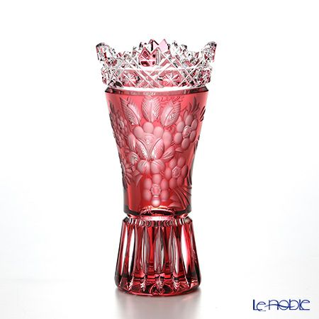 マイセン（Meissen） マイセンクリスタル 花瓶（レッド） 15cm MFO／180／15R