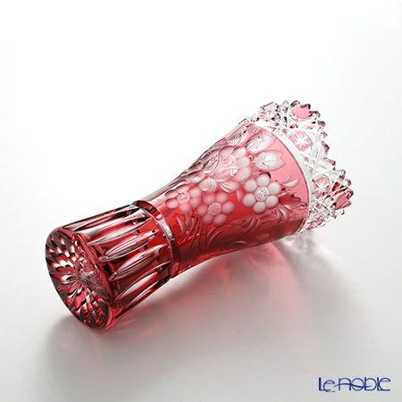 マイセン（Meissen） マイセンクリスタル 花瓶（レッド） 15cm MFO／180／15R
