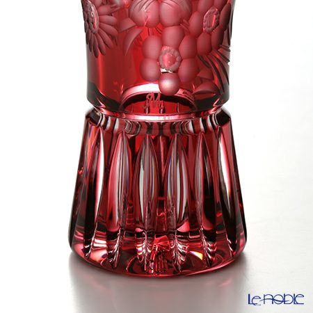 マイセン（Meissen） マイセンクリスタル 花瓶（レッド） 15cm MFO／180／15R