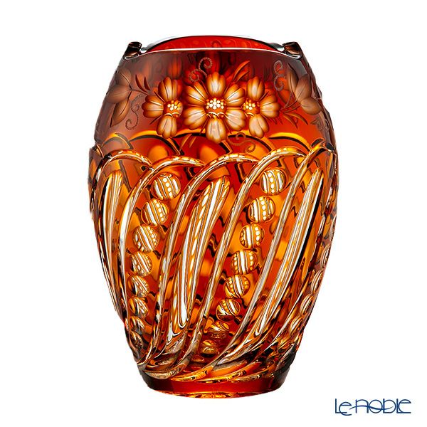 マイセン（Meissen） マイセンクリスタル 花瓶（イエロー） 26cm ANT／2283／26AB