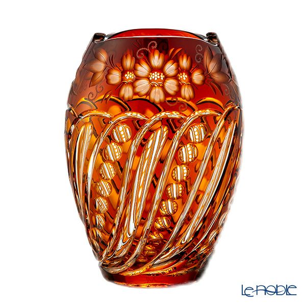 マイセン（Meissen） マイセンクリスタル 花瓶（イエロー） 26cm ANT／2283／26AB