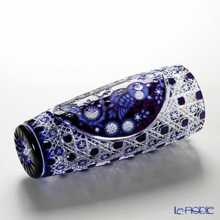 マイセン（Meissen） マイセンクリスタル 花瓶 フクロウ 3層被せ 28cm OWL／504／28aq