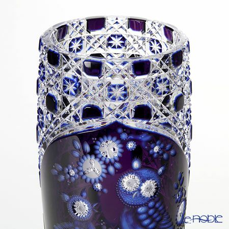 マイセン（Meissen） マイセンクリスタル 花瓶 フクロウ 3層被せ 28cm OWL／504／28aq