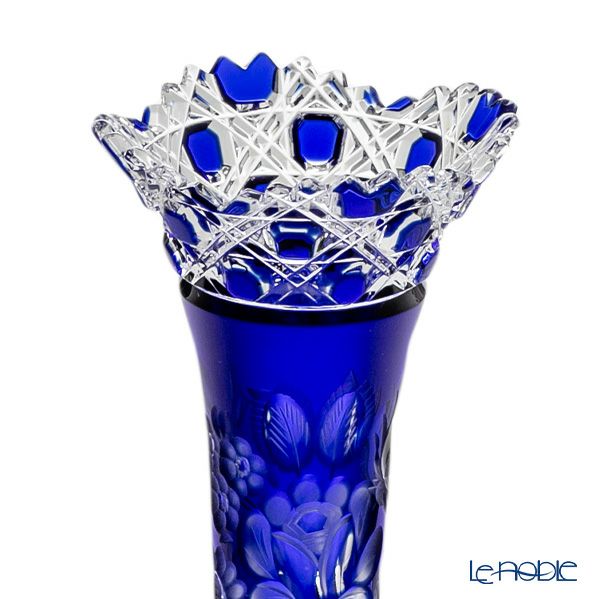 マイセン（Meissen） マイセンクリスタル 一輪挿し 23cm（ブルー） MF0／1024／23B