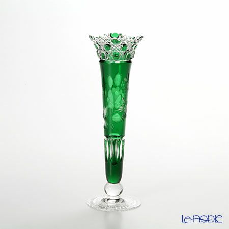 マイセン（Meissen） マイセンクリスタル 一輪挿し 23cm（グリーン） MF0／1024／23G