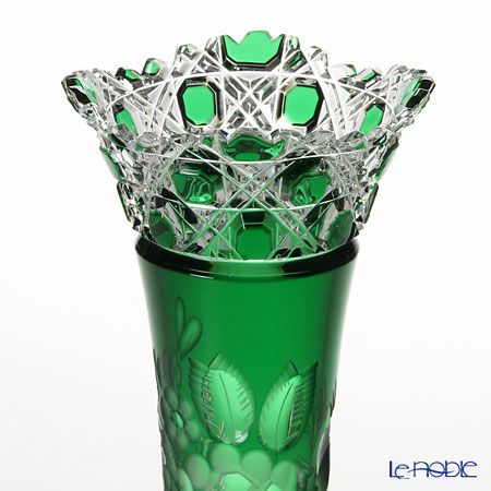 マイセン（Meissen） マイセンクリスタル 一輪挿し 23cm（グリーン） MF0／1024／23G