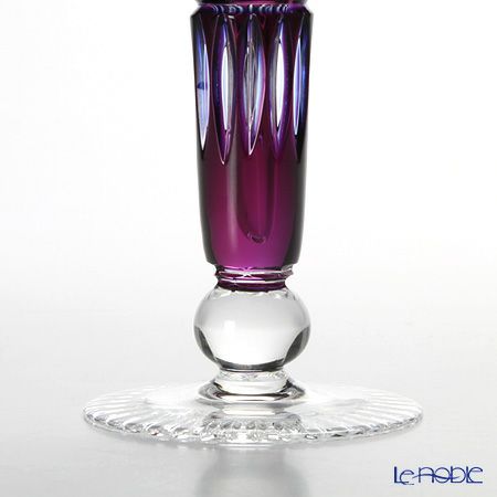 マイセン（Meissen） マイセンクリスタル 一輪挿し 23cm（被せ赤青） D／MFO／1024／23-1