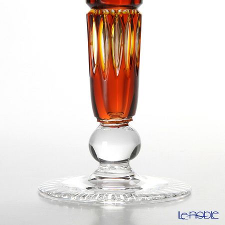 マイセン（Meissen） マイセンクリスタル 一輪挿し 23cm（被せ赤黄） D／MFO／1024／23-2