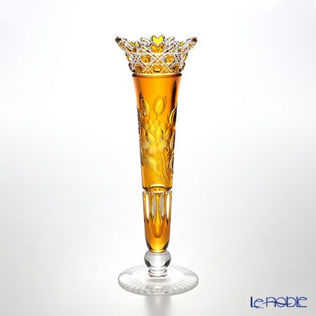 マイセン（Meissen） マイセンクリスタル 一輪挿し 23cm（アンバー） MFO／1024／23AB