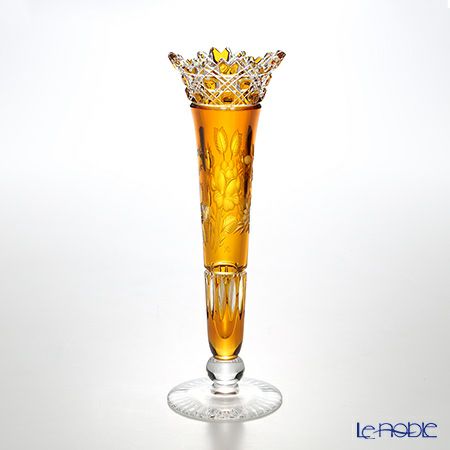 マイセン（Meissen） マイセンクリスタル 一輪挿し 23cm（アンバー） MFO／1024／23AB