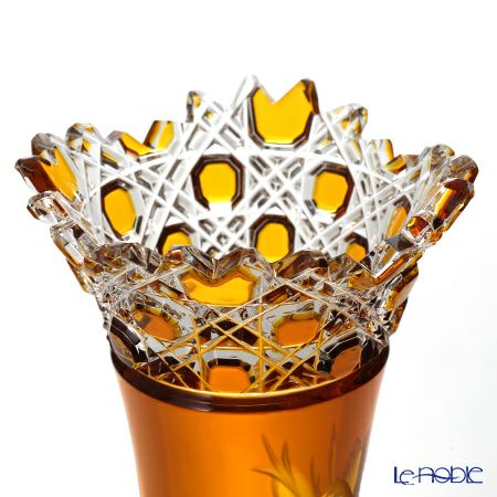 マイセン（Meissen） マイセンクリスタル 一輪挿し 23cm（アンバー） MFO／1024／23AB