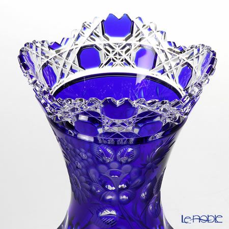 マイセン（Meissen） マイセンクリスタル 花瓶（ブルー） 13cm MFO／1320／13B