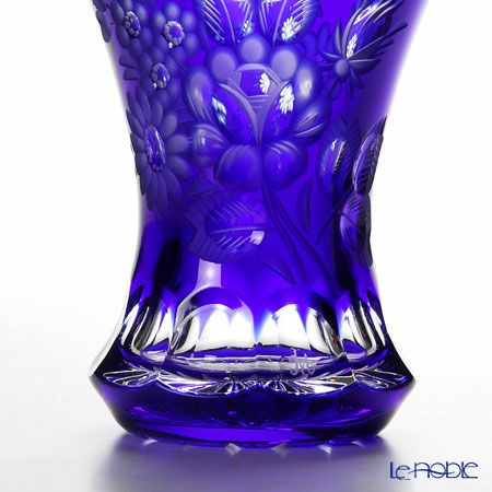 マイセン（Meissen） マイセンクリスタル 花瓶（ブルー） 13cm MFO／1320／13B