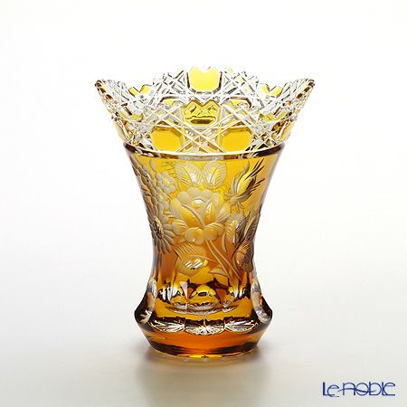 マイセン（Meissen） マイセンクリスタル 花瓶（アンバー） 13cm MFO