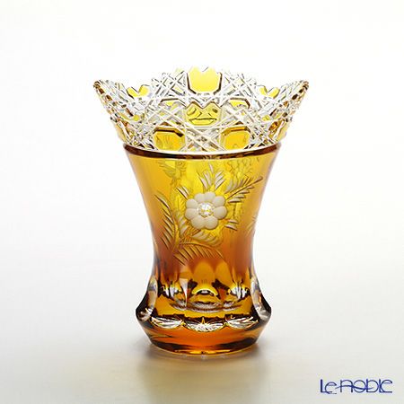 マイセン（Meissen） マイセンクリスタル 花瓶（アンバー） 13cm MFO／1320／13AB