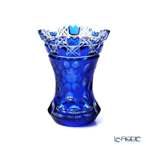 マイセン（Meissen） マイセンクリスタル 花瓶（ライトブルー） 13cm MFO／1320／13LB