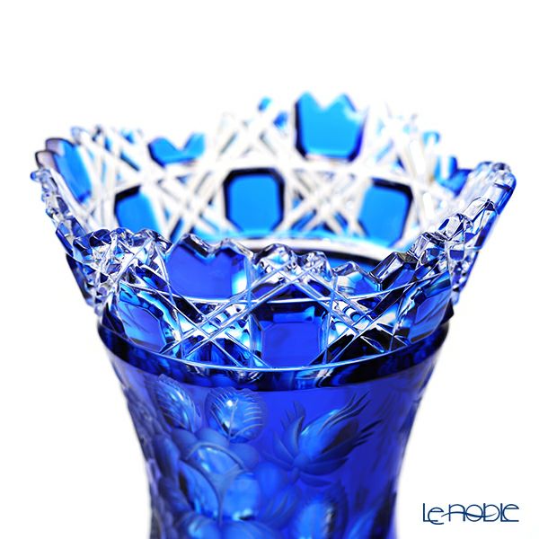 マイセン（Meissen） マイセンクリスタル 花瓶（ライトブルー） 13cm MFO／1320／13LB