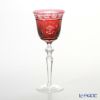 マイセン（Meissen） マイセンクリスタル ロンドンフラワー ワイングラス 20.9cm（レッド） MFO／3517／2R