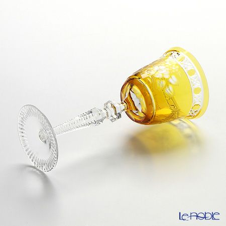 マイセン（Meissen） マイセンクリスタル ロンドンフラワー ワイングラス 20.9cm（アンバー） MFO／3517／2AB