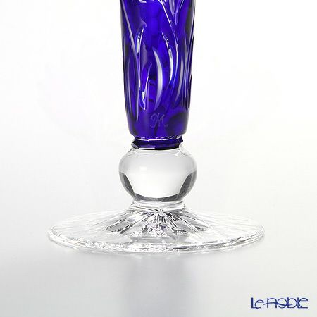 マイセン（Meissen） マイセンクリスタル クローバー 一輪挿し 23cm（ブルー） 1024／23B