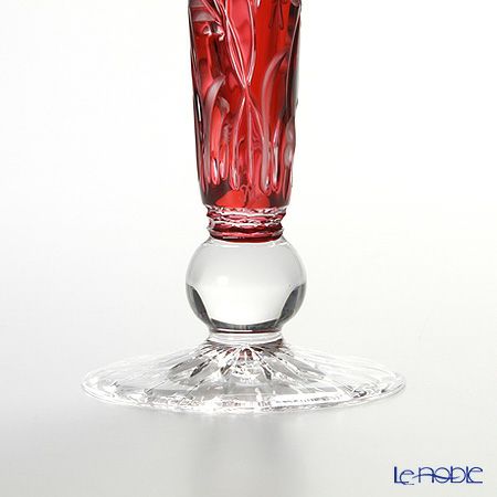 マイセン（Meissen） マイセンクリスタル クローバー 一輪挿し 23cm（レッド） 1024／23R