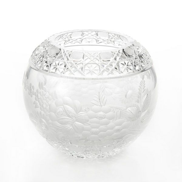 マイセン（Meissen） マイセンクリスタル MFO／140／16 花瓶ラウンド（クリア） 16cm