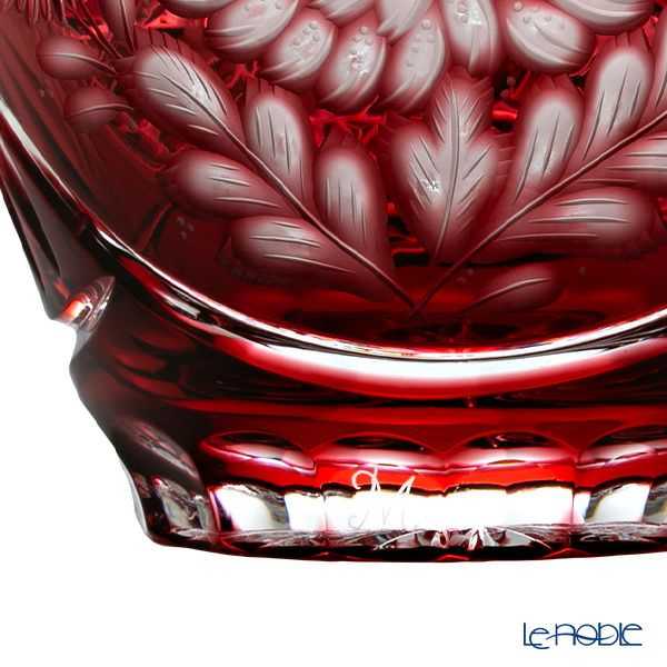 マイセン（Meissen） マイセンクリスタル 花瓶 キク（レッド） 26cm 2283／26R