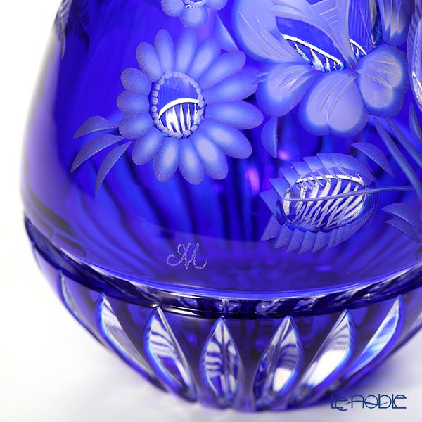 マイセン（Meissen） マイセンクリスタル MFO1420／16B 花瓶（ブルー） 16cm