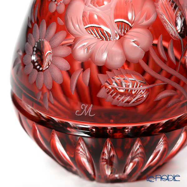 マイセン（Meissen） マイセンクリスタル MFO1420／16R 花瓶（レッド） 16cm