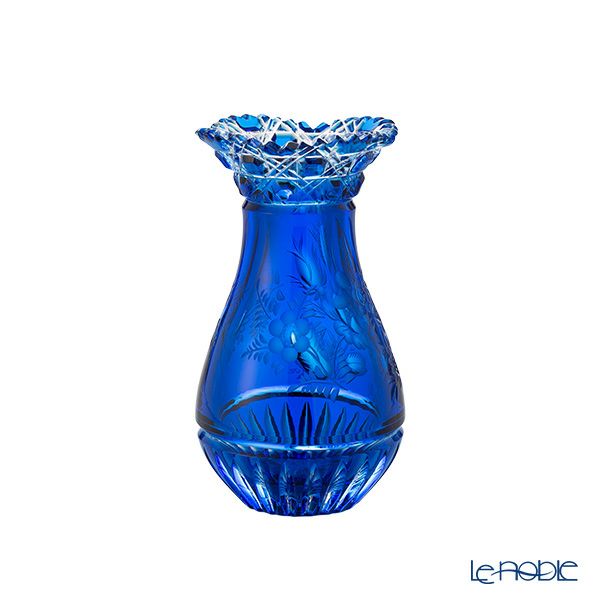 マイセン（Meissen） マイセンクリスタル 花瓶 ライトブルー 16cm MFO1420／16