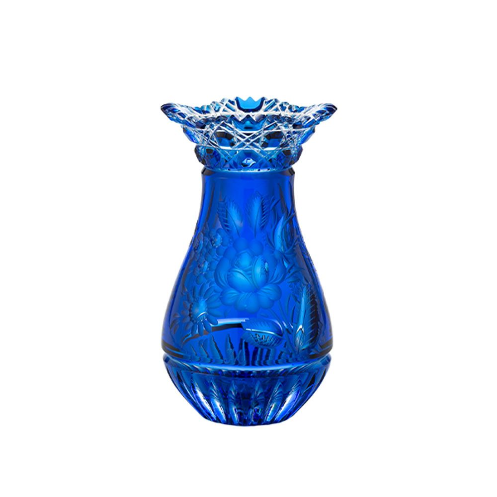 マイセン（Meissen） マイセンクリスタル 花瓶 ライトブルー 16cm MFO1420／16