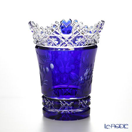 マイセン（Meissen） マイセンクリスタル 花瓶（ブルー） 10cm MFO／205／10B