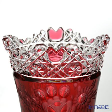 マイセン（Meissen） マイセンクリスタル 花瓶（レッド） 10cm MFO／205／10R