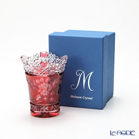 マイセン（Meissen） マイセンクリスタル 花瓶（レッド） 10cm MFO／205／10R