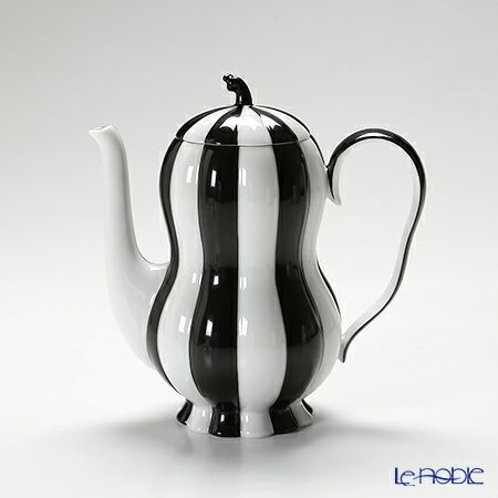 アウガルテン（AUGARTEN） メロン ブラック＆ホワイト（7027） モカポット 500ml（015）