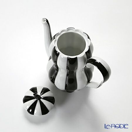 アウガルテン（AUGARTEN） メロン ブラック＆ホワイト（7027） モカポット 500ml（015）