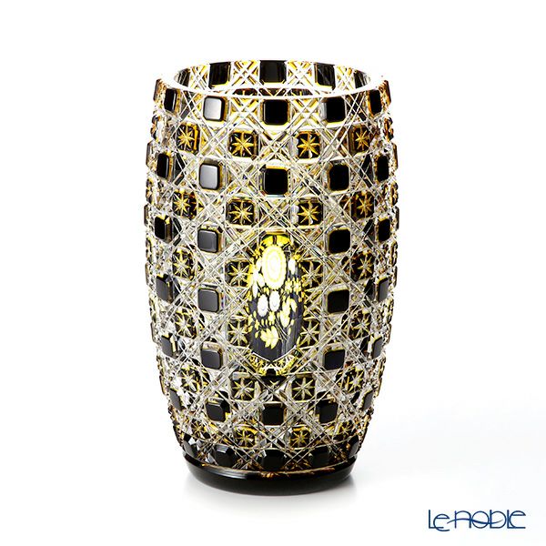 マイセン（Meissen） マイセンクリスタル Flowers1 D／LF22／26be 花瓶 3層被せ 26cm