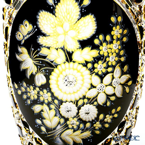 マイセン（Meissen） マイセンクリスタル Flowers1 D／LF22／26be 花瓶 3層被せ 26cm