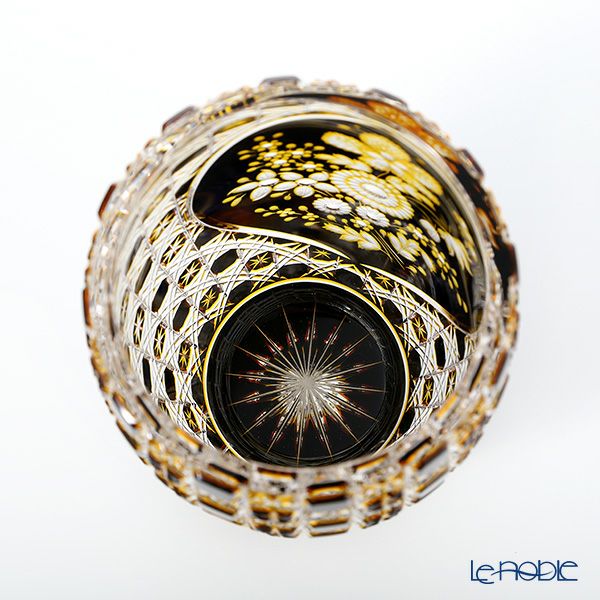 マイセン（Meissen） マイセンクリスタル Flowers1 D／LF22／26be 花瓶 3層被せ 26cm