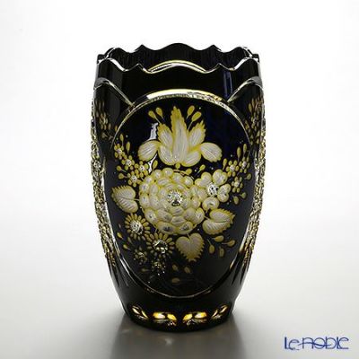 マイセン（Meissen） マイセンクリスタル 花瓶 3層被せ 26cm D／F2