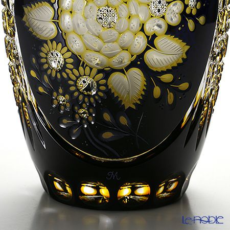 マイセン（Meissen） マイセンクリスタル 花瓶 3層被せ 26cm D／F2／26be