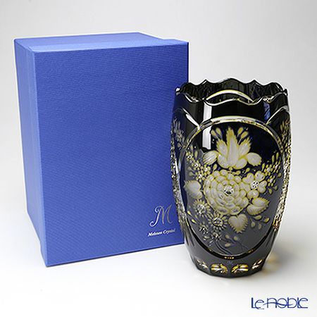 マイセン（Meissen） マイセンクリスタル 花瓶 3層被せ 26cm D／F2／26be