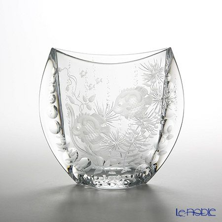 マイセン（Meissen） マイセンクリスタル 花瓶 フィッシュ（クリア） 18cm 89399／18